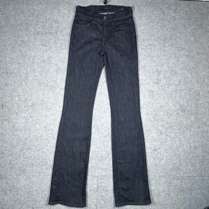 Fidelity Denim Jeans Womens 24 Blue Lily High Rise Bootcut Stretch Made In USA